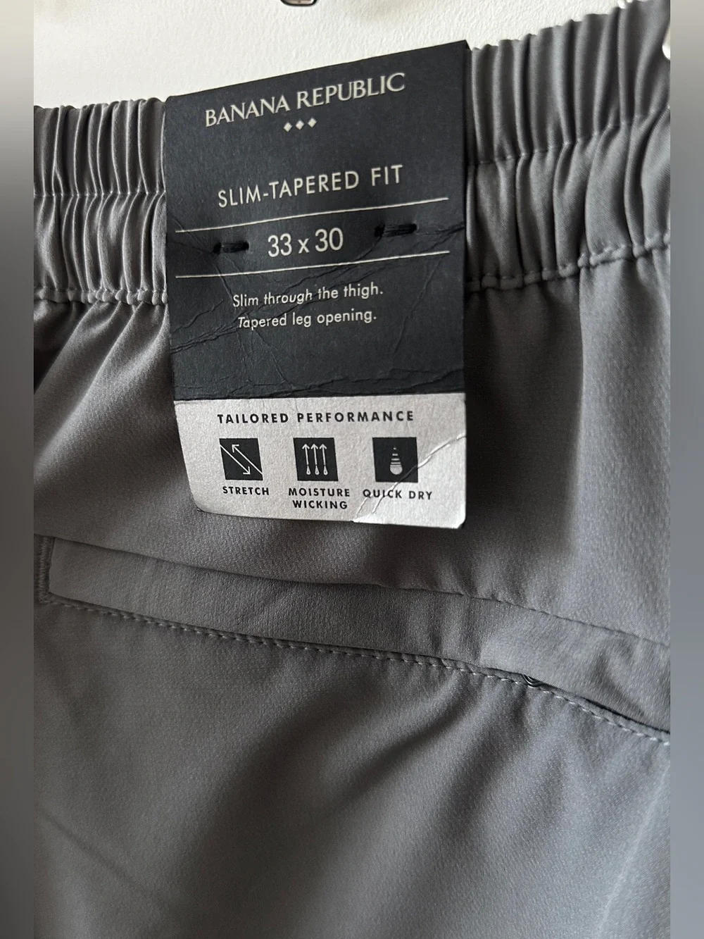 Banana Republic Men's Gray Performance Joggers